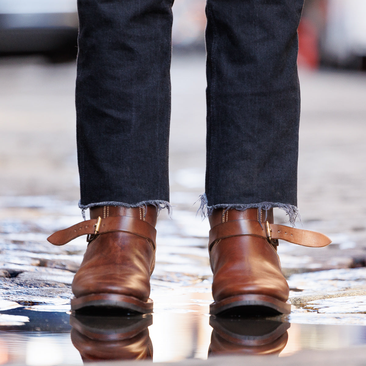 Clinch Boots Engineer Boot - Natural Horsebutt - CN Wide Last - Standard & Strange