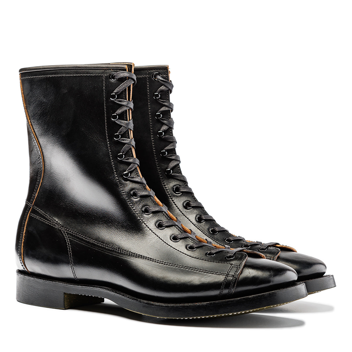 Gary Boots - Black Overdyed Horsebutt - CN-S Last