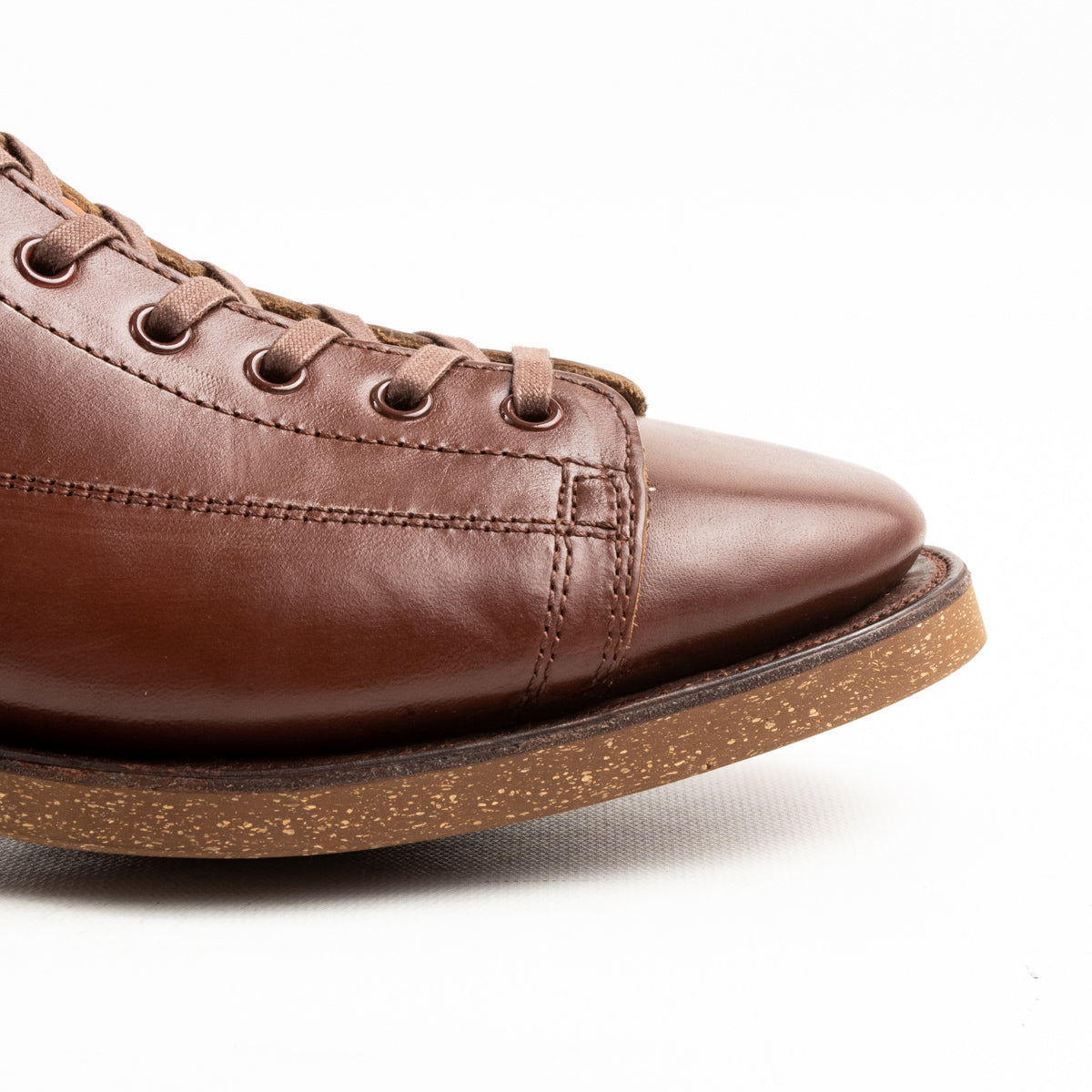 Brown Shrunken Horsebutt Derby Shoes