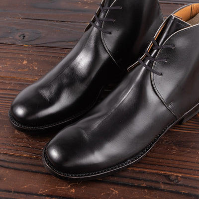 Clinch Boots George Boots - Black Overdyed Kip - CN-Wide Last - Standard & Strange