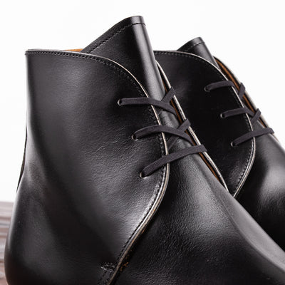 Clinch Boots George Boots - Black Overdyed Kip - CN-Wide Last - Standard & Strange