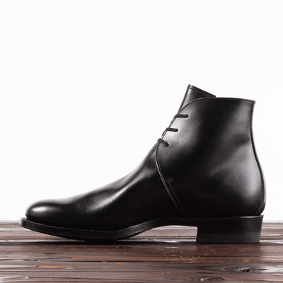 Clinch Boots George Boots - Black Overdyed Kip - CN-Wide Last - Standard & Strange