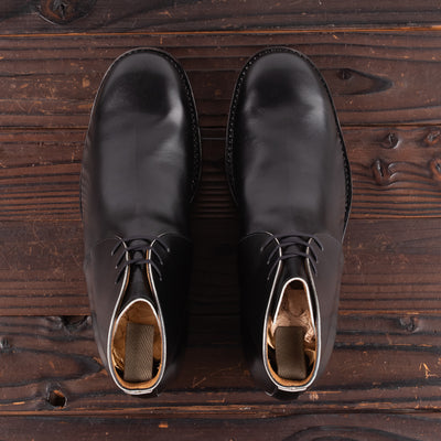 Clinch Boots George Boots - Black Overdyed Kip - CN-Wide Last - Standard & Strange