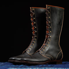 Clinch Boots Hi-Liner Boots - Black Overdyed Latigo - CN Wide Last - Standard & Strange
