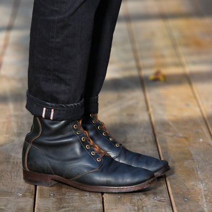 Clinch Boots Hi-Liner Boots - Black Overdyed Latigo - CN-S Last - Standard & Strange
