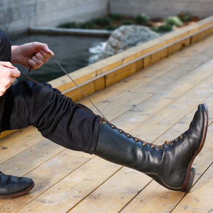 Clinch Boots Hi-Liner Boots - Black Overdyed Latigo - CN-S Last - Standard & Strange