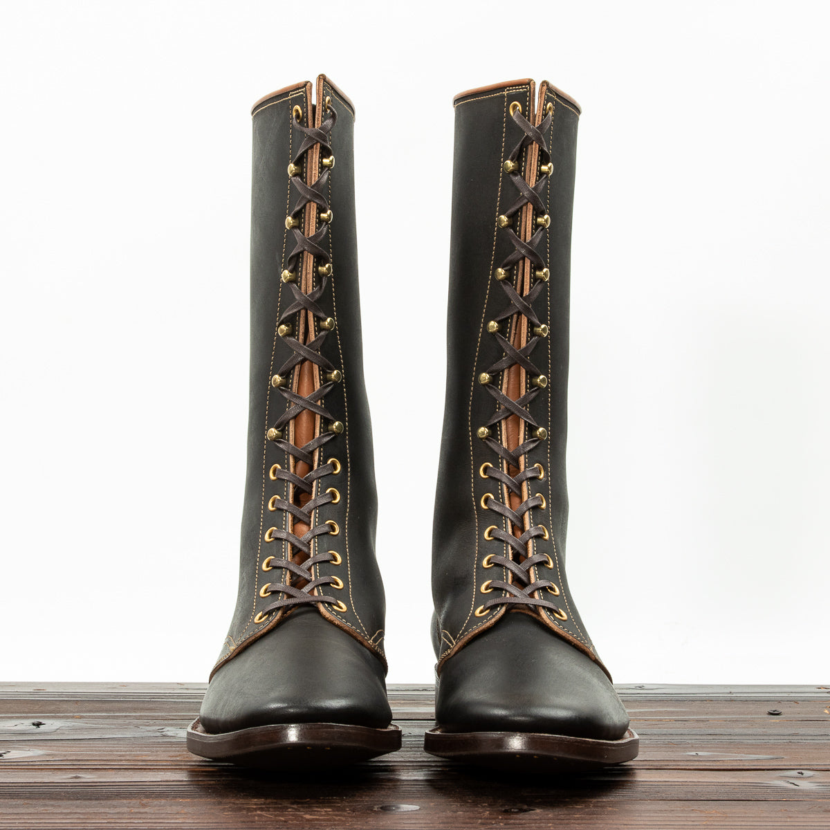 Clinch Boots Hi-Liner Boots - Black Overdyed Latigo - CN-S Last - Standard & Strange