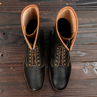 Clinch Boots Hi-Liner Boots - Black Overdyed Latigo - CN-S Last - Standard & Strange