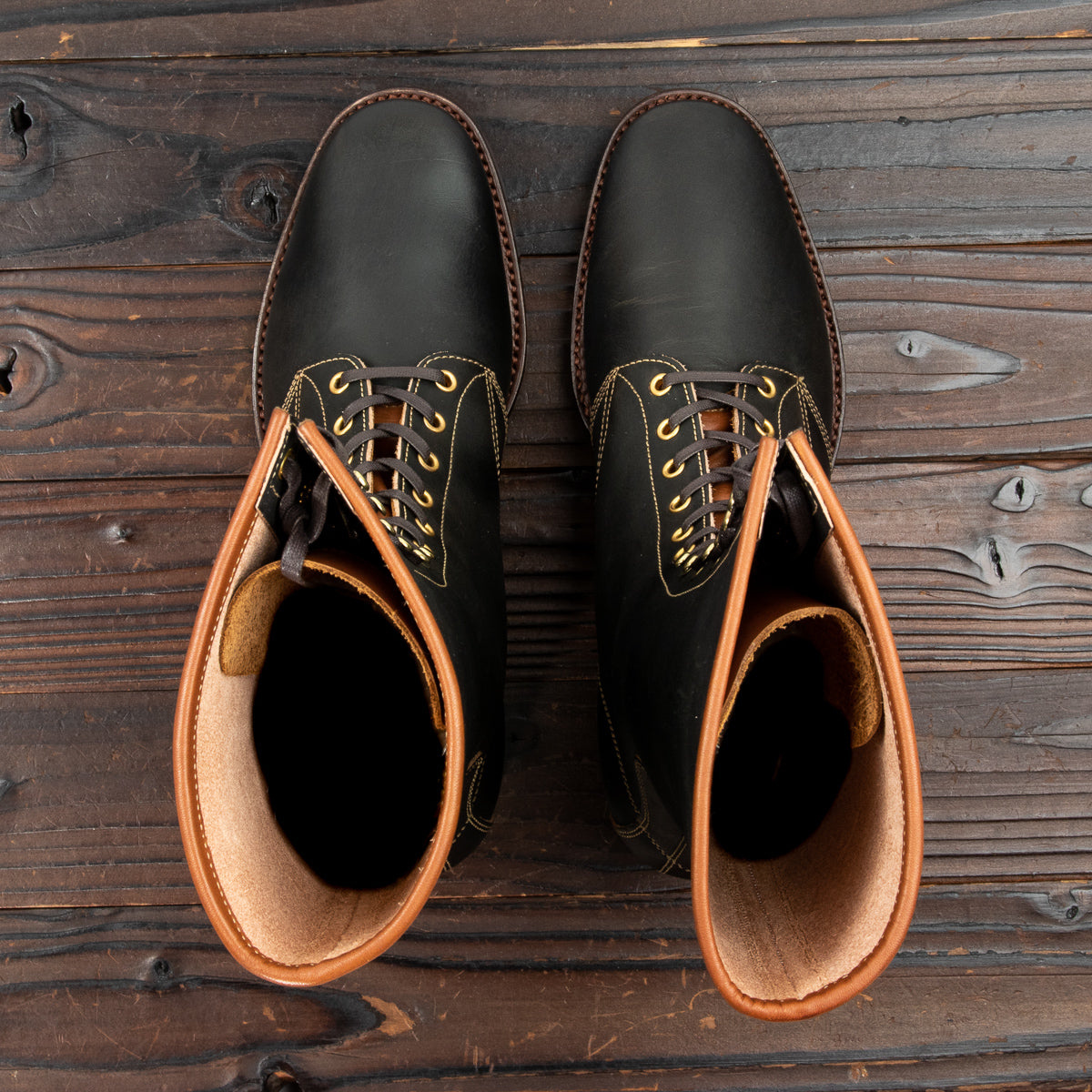 Clinch Boots Hi-Liner Boots - Black Overdyed Latigo - CN-S Last - Standard & Strange