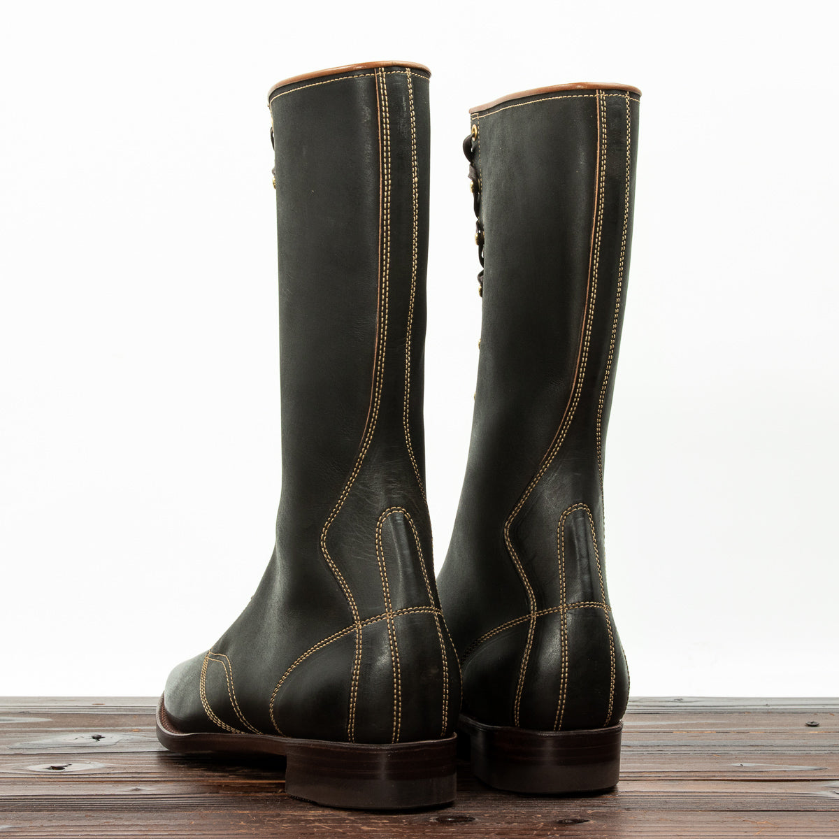 Clinch Boots Hi-Liner Boots - Black Overdyed Latigo - CN-S Last - Standard & Strange