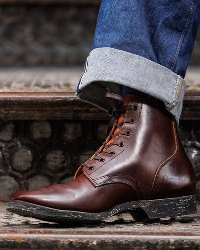 Clinch Boots Yeager Boot - Brown Overdye Horsebutt - CN-S Last - Standard & Strange