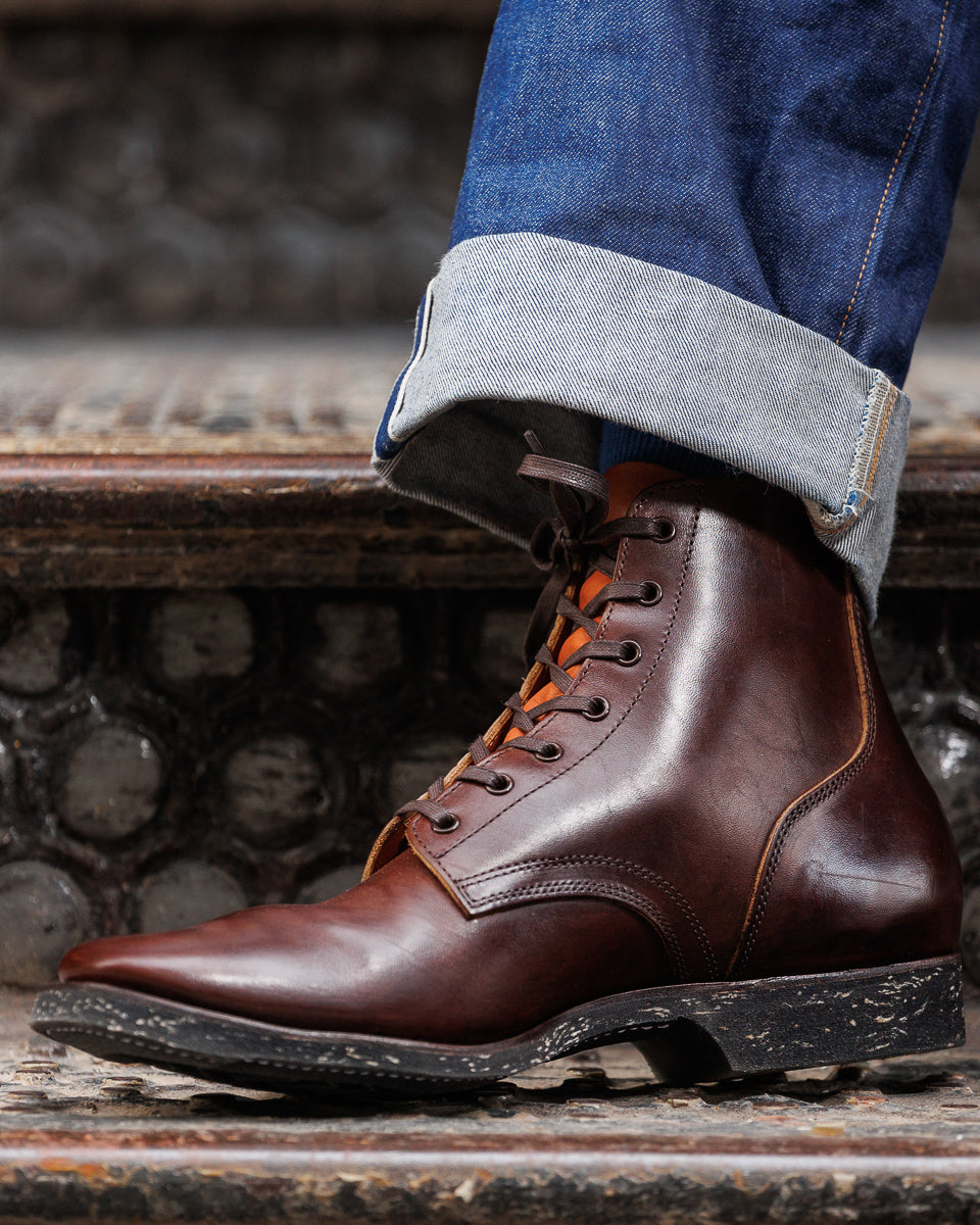 Clinch Boots Yeager Boot - Brown Overdye Horsebutt - CN-S Last - Standard & Strange