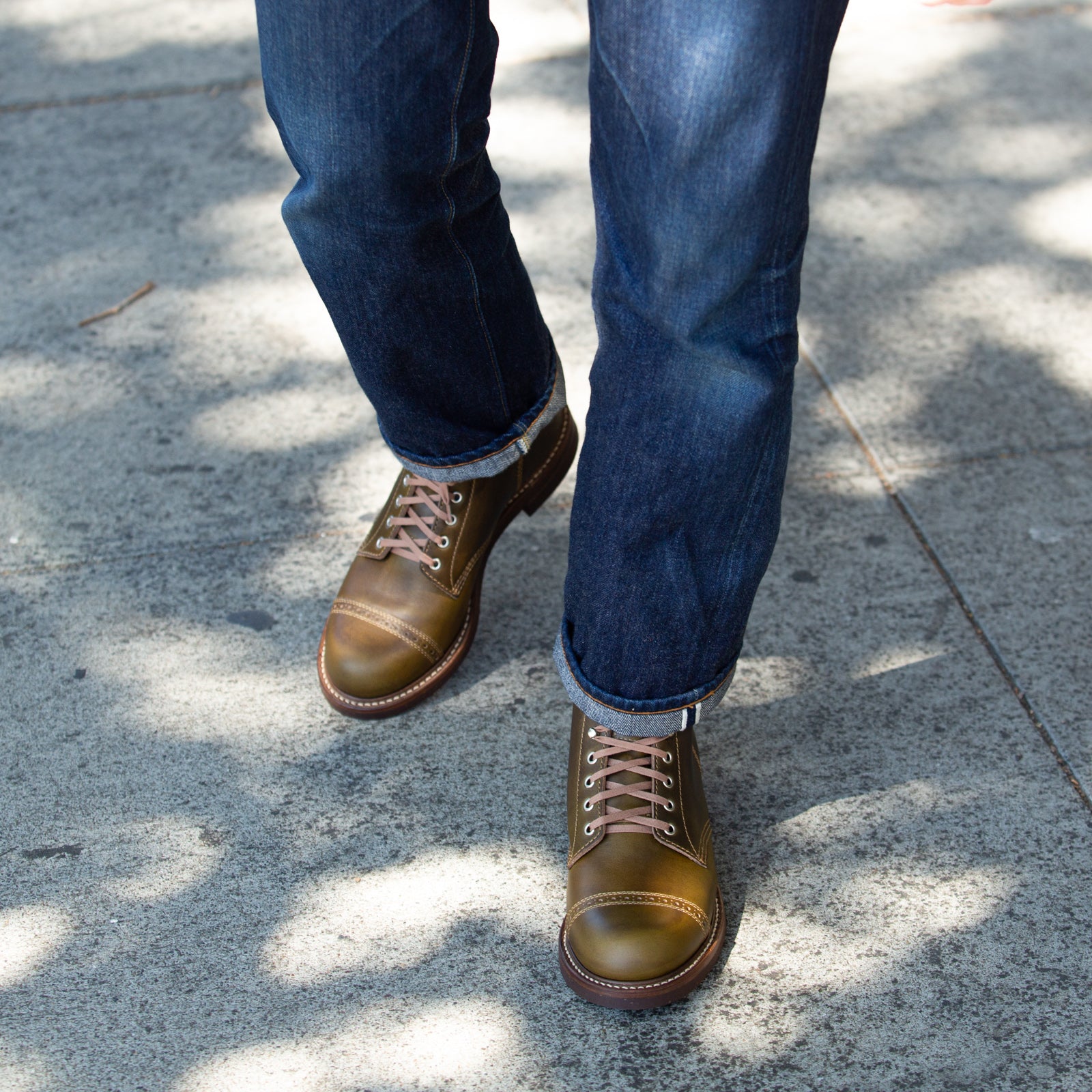 John Lofgren Combat Boots - Dark Olive CXL - Standard & Strange