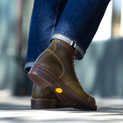 John Lofgren Combat Boots - Dark Olive CXL - Standard & Strange