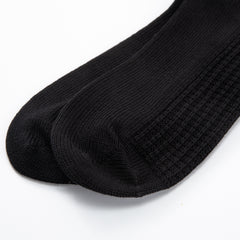 RoToTo Cotton Waffle Socks - Black - Standard & Strange