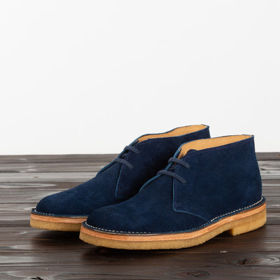 John Lofgren Desert Boots - Navy - Standard & Strange