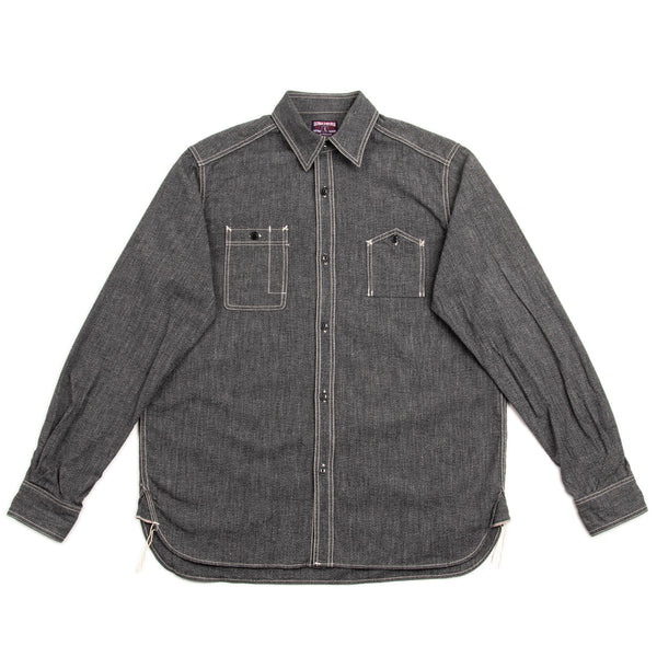 Chambray Work Shirt - Charcoal