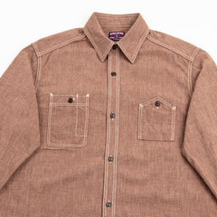 Eastman Leather Clothing Chambray Work Shirt - Coral - Standard & Strange