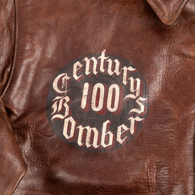 Eastman Leather Clothing Type A-2 Leather Jacket - 100th Bomb Group Chapel in the Flak - Standard & Strange