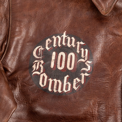 Eastman Leather Clothing Type A-2 Leather Jacket - 100th Bomb Group Chapel in the Flak - Standard & Strange