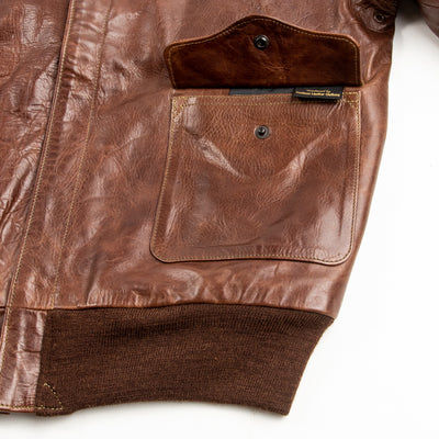 Eastman Leather Clothing Type A-2 Leather Jacket - 100th Bomb Group Chapel in the Flak - Standard & Strange