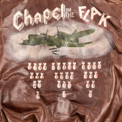 Eastman Leather Clothing Type A-2 Leather Jacket - 100th Bomb Group Chapel in the Flak - Standard & Strange