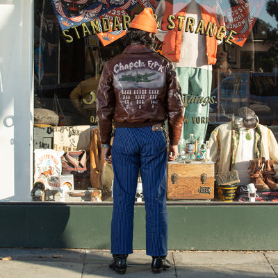 Eastman Leather Clothing Type A-2 Leather Jacket - 100th Bomb Group Chapel in the Flak - Standard & Strange