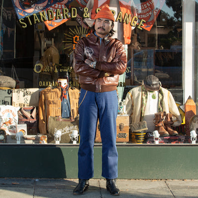 Eastman Leather Clothing Type A-2 Leather Jacket - 100th Bomb Group Chapel in the Flak - Standard & Strange
