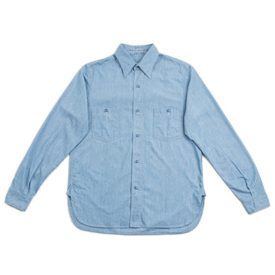 Eastman Leather Clothing USN Chambray Shirt - Blue - Standard & Strange