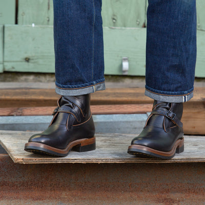 Eastman Leather Clothing Tanker Boots - Black Horsehide - Standard & Strange