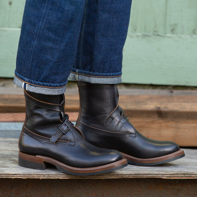 Eastman Leather Clothing Tanker Boots - Black Horsehide - Standard & Strange