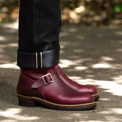 John Lofgren Wabash Engineer Boots - Burgundy CXL - Standard & Strange