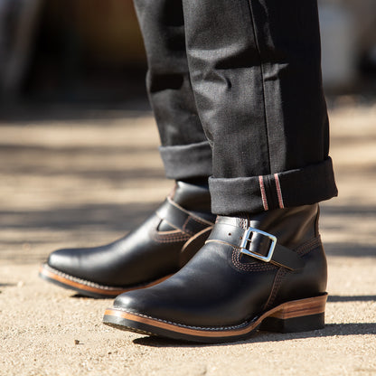 Wesco Mister Lou Engineer Boot - Black Horsehide - Standard & Strange
