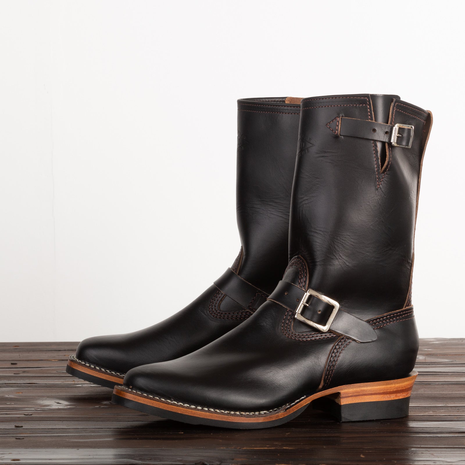 Wesco Mister Lou Engineer Boot - Black Horsehide - Standard & Strange