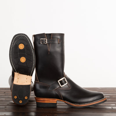 Wesco Mister Lou Engineer Boot - Black Horsehide - Standard & Strange