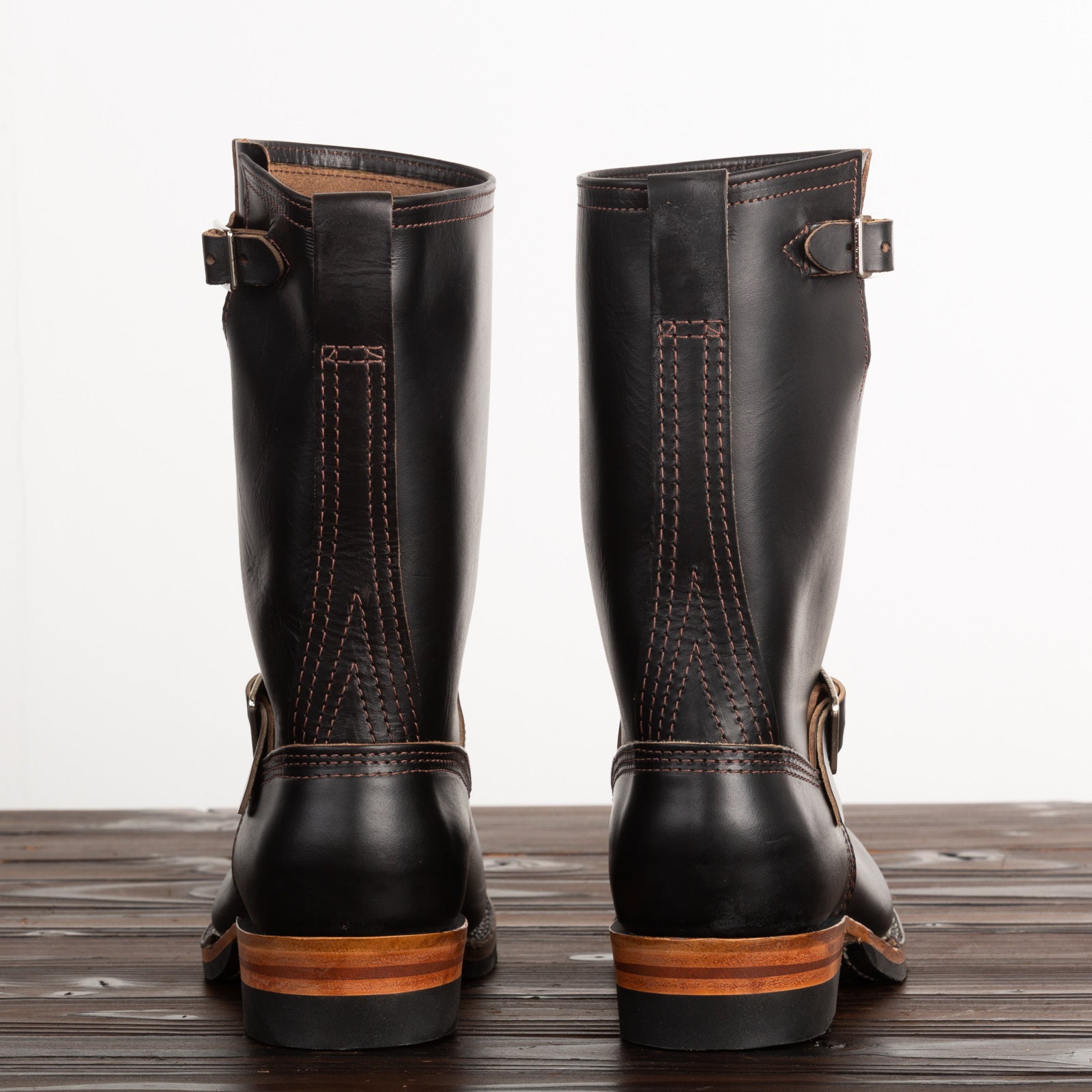 Wesco Mister Lou Engineer Boot - Black Horsehide - Standard & Strange