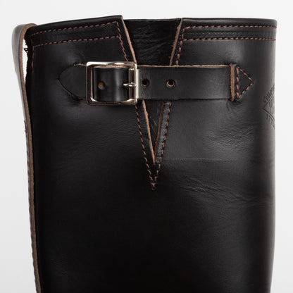 Wesco Mister Lou Engineer Boot - Black Horsehide - Standard & Strange