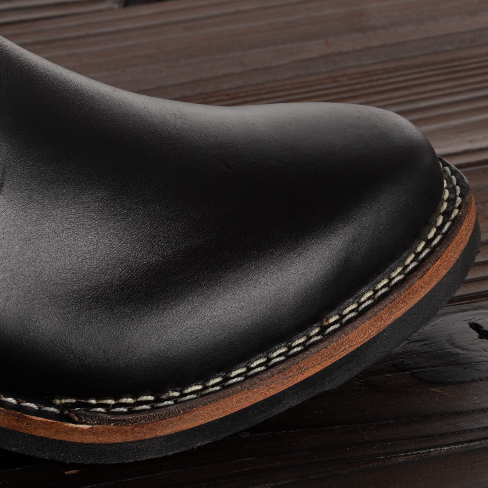 Wesco Mister Lou Engineer Boot - Black Horsehide - Standard & Strange