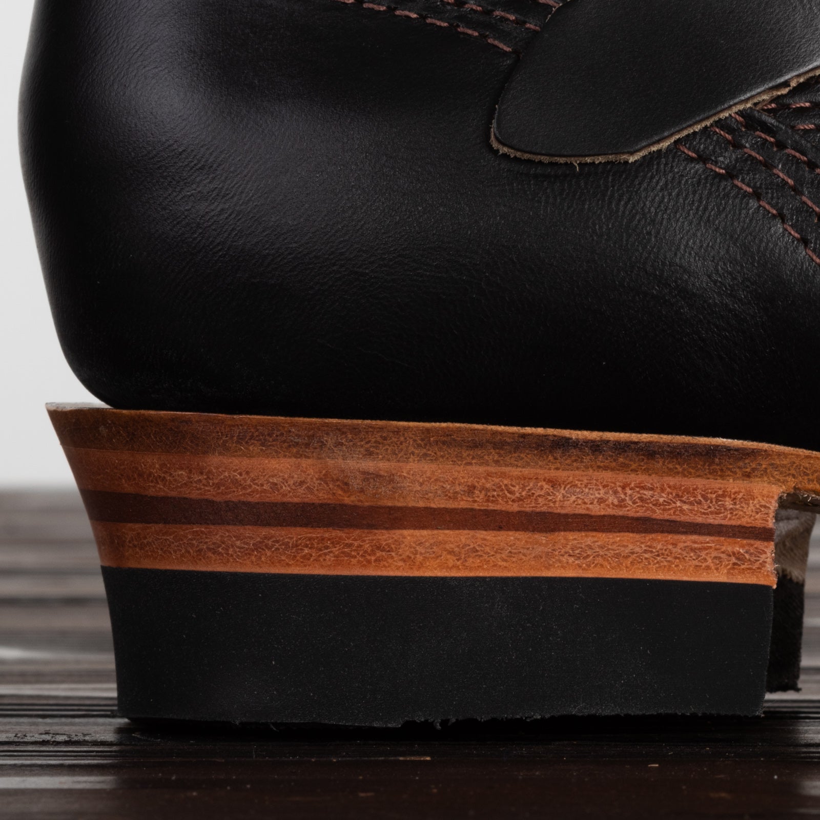 Wesco Mister Lou Engineer Boot - Black Horsehide - Standard & Strange