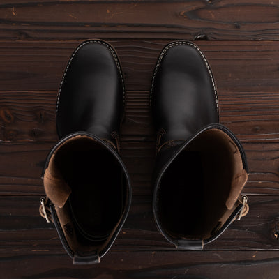 Wesco Mister Lou Engineer Boot - Black Horsehide - Standard & Strange