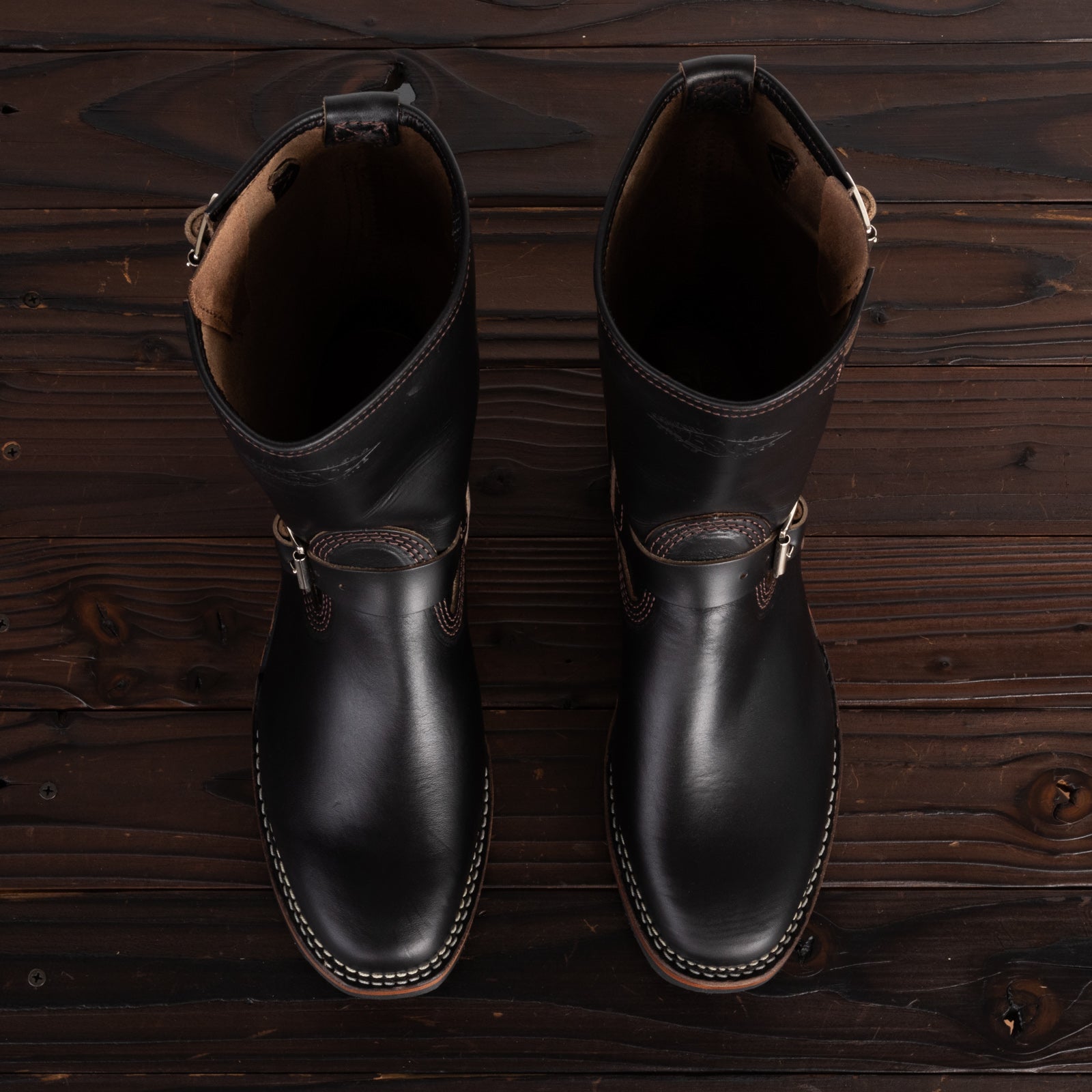 Wesco Mister Lou 7600 Engineer Boot - Black Horsehide – Standard
