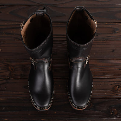 Wesco Mister Lou Engineer Boot - Black Horsehide - Standard & Strange