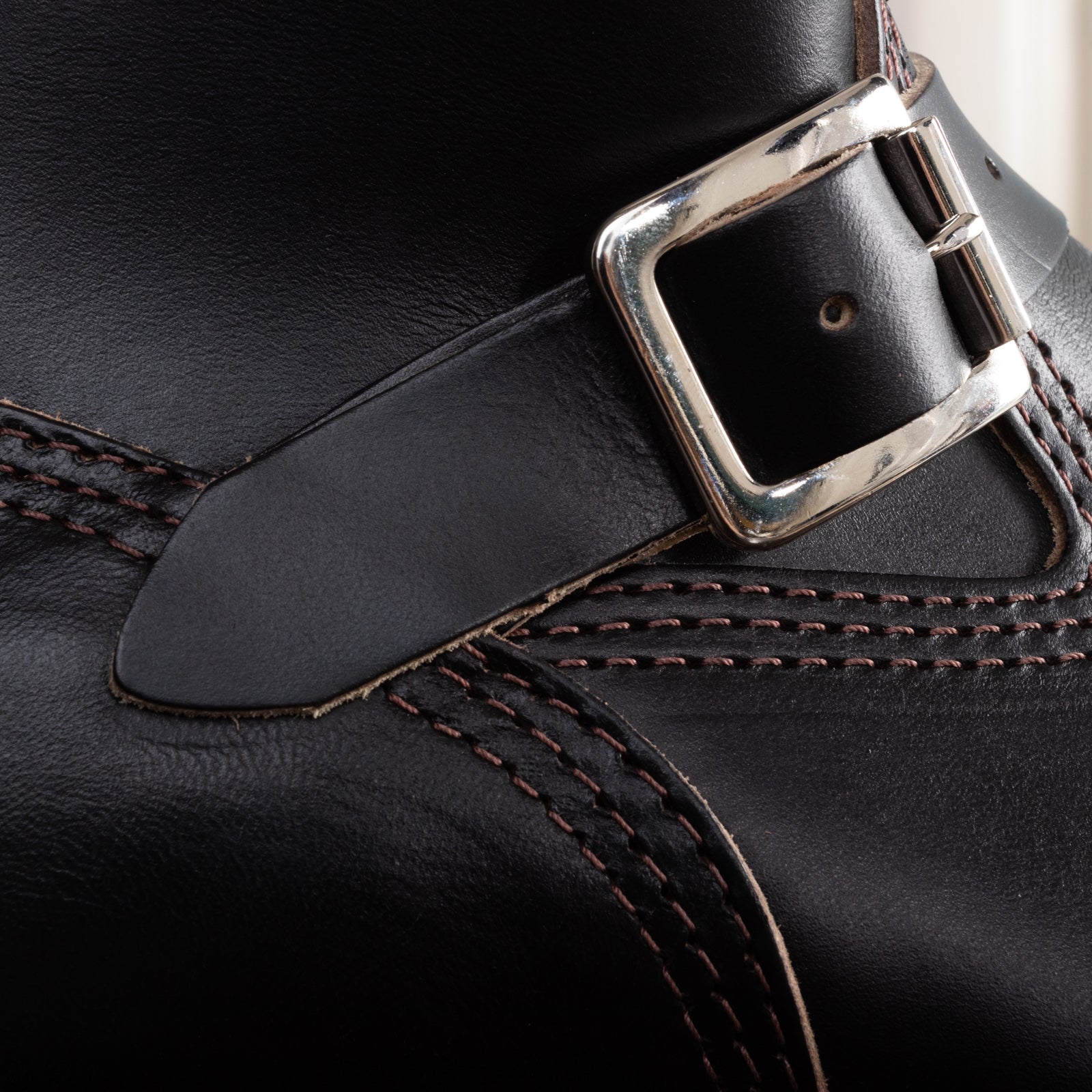 Wesco Mister Lou Engineer Boot - Black Horsehide - Standard & Strange