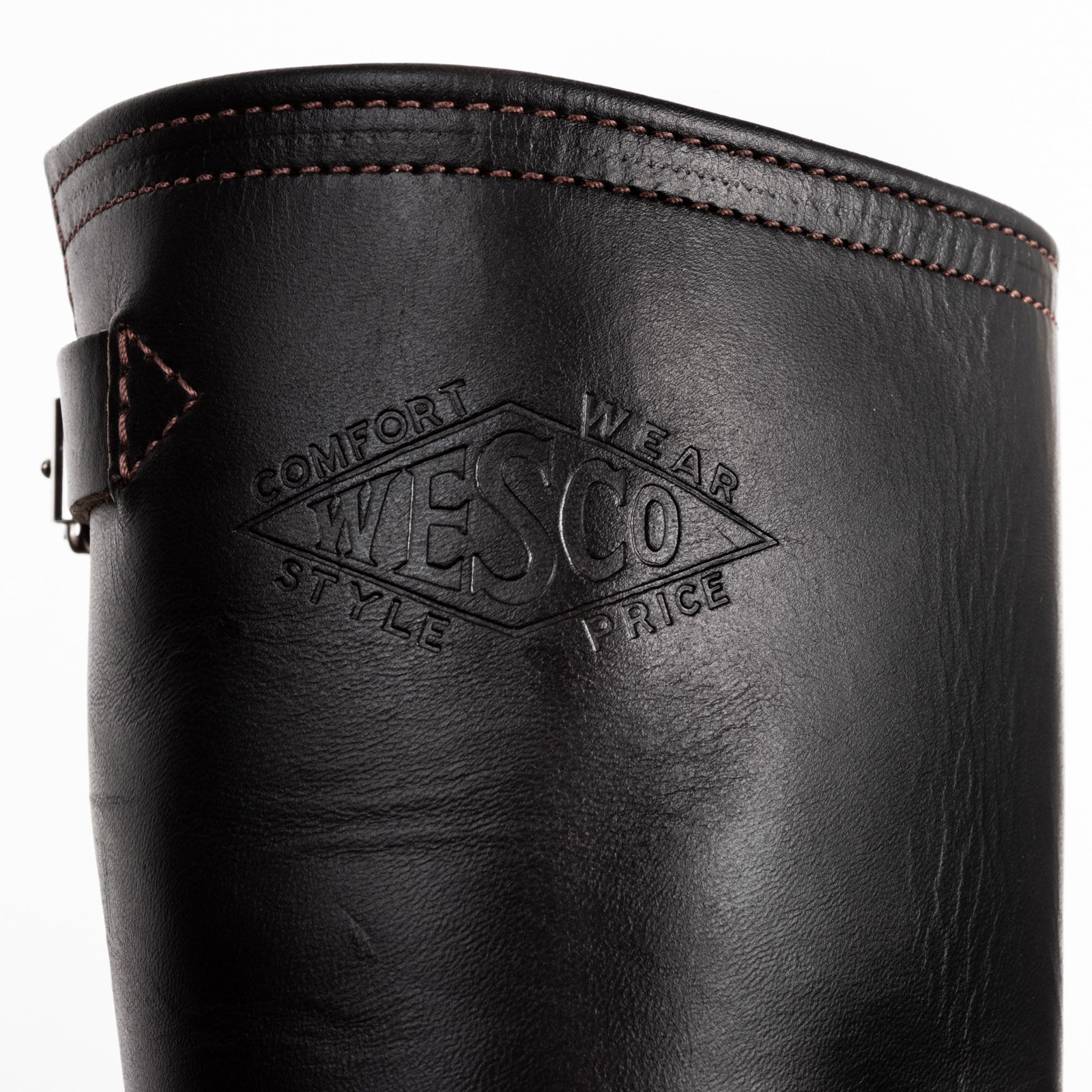 Wesco Mister Lou Engineer Boot - Black Horsehide - Standard & Strange