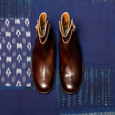 Clinch Boots Jodhpur Boot - Brown Calfskin - CN Wide Last - Standard & Strange