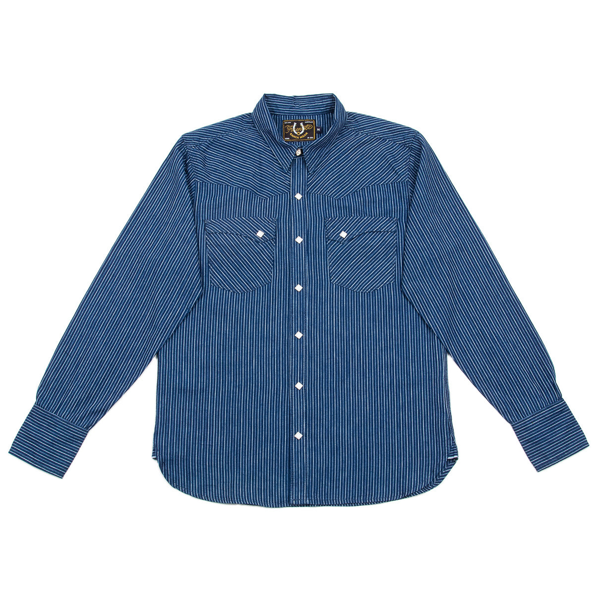 Freenote Calico Western Shirt - Indigo Stripe - Standard & Strange