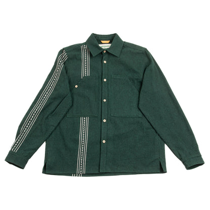 Graziano and Gutiérrez Work-Shirt - Green Striped - Standard & Strange