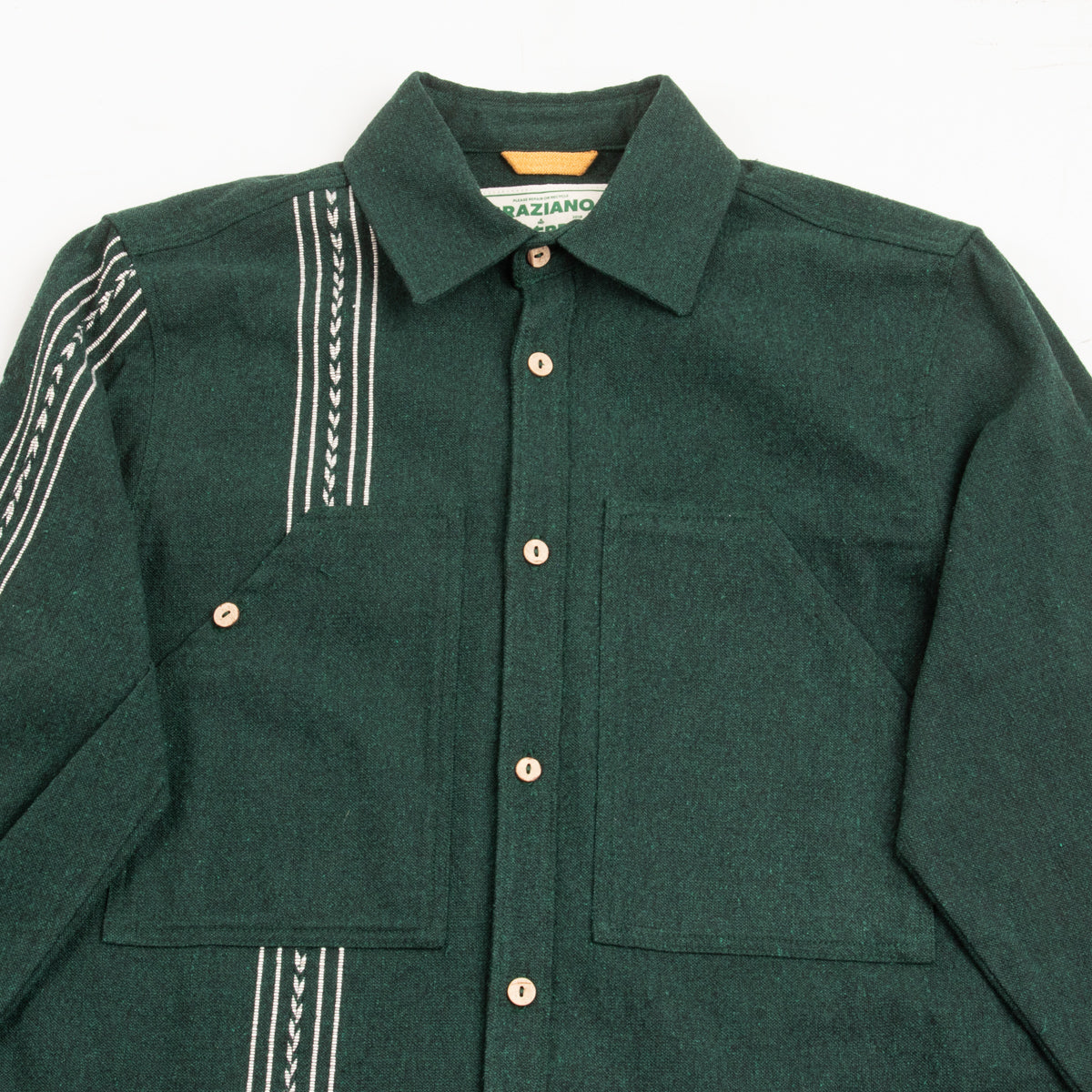 Graziano and Gutiérrez Work-Shirt - Green Striped - Standard & Strange