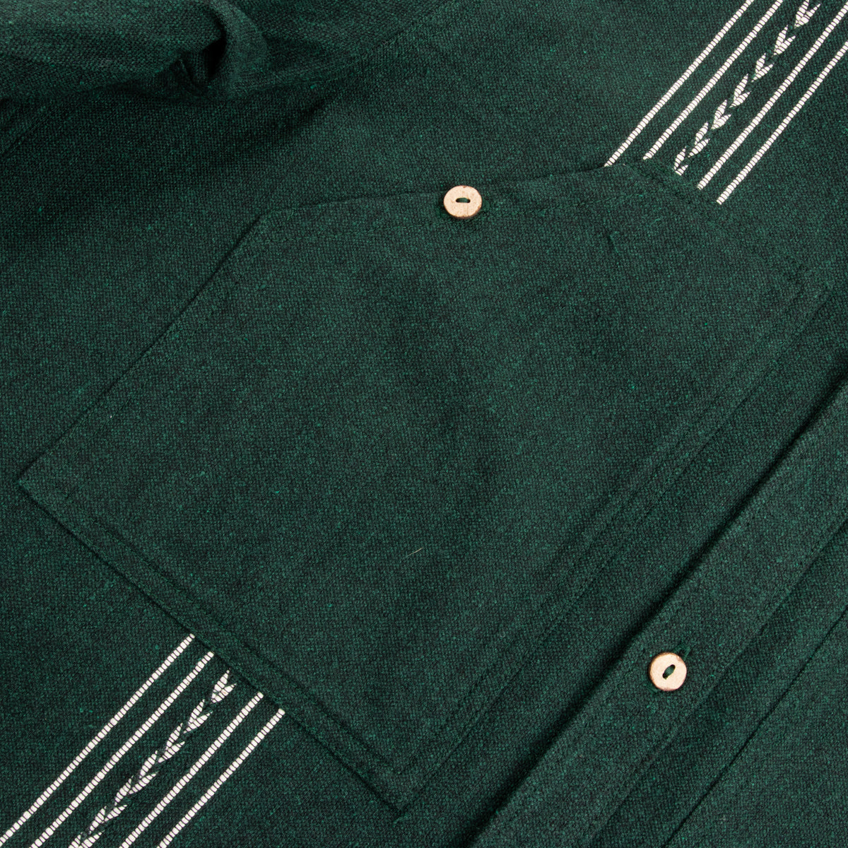 Graziano and Gutiérrez Work-Shirt - Green Striped - Standard & Strange