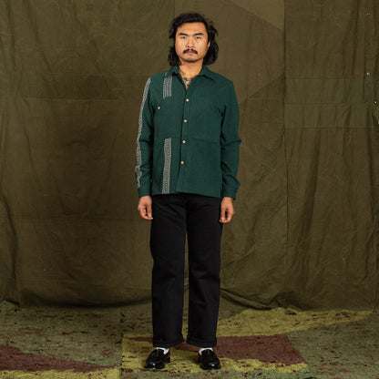 Graziano and Gutiérrez Work-Shirt - Green Striped - Standard & Strange